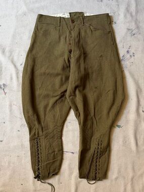 1940’s Green US Army Cavalry Wool Pants